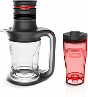 Nutri Ninja Ultra Prep 3-in-1 Compact Food and Drink Blender (700 W, Black) -12 Piece Set 700 Juicer Mixer Grinder (2 Jars, Black)