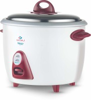BAJAJ Majesty New RCX 3 Electric Rice Cooker(1.5 L, White and Red)