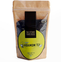 Thottam Farm Fresh Cardamom Tea/Black Tea Blend Mixed with Cardamom 100% Pure Loose Leaf Tea Unflavoured Black Tea Pouch(150 g)