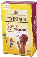 Twinings 20 Tea Bags (Imported) Cherry, Cinnamon Tea Bags Box(40 g)