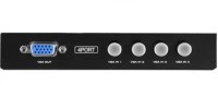 atekt vga Splitter 4 Port| 1 Input 4 Output vga Splitter, 4-Port High Resolution VGA Video Splitter Splits Video Signals to 4 Displays, 1 in 4 Out VGA Video Splitter Media Streaming Device(Black)