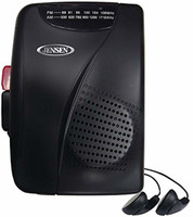 Jensen Player Recorder with AM FM Radio FM Radio(Black)