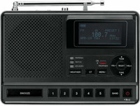 Sangean Weather Alert Table-Top Radio  FM Radio(Black)