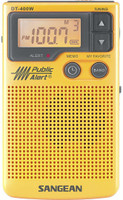 Sangean Weather Alert Pocket Radio FM Radio(Yellow)