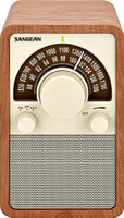 Sangean WR-15WL AM/FM Tabletop Radio FM Radio(Brown)