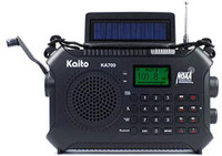 Kaito KA700 Bluetooth Emergency Hand Crank Dynamo & Solar Powered AM FM Radio FM Radio(Black)