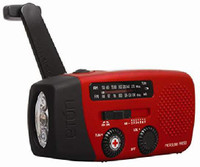 Eton American Red Cross FR150 Microlink Solar-Powered, Self-Powered AM/FM/Weatherband Portable Radio FM Radio(Red)