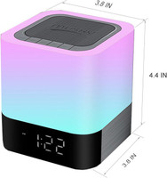 i-Tentek Portable Bluetooth Speaker + Music Reactive Multi-color Touch FM Radio(Multicolor)