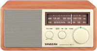 Sangean WR-11 Wood Cabinet AM/FM Table Top Analog Radio FM Radio(Brown, Beige)