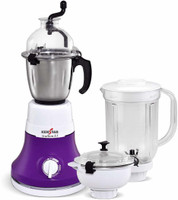 Kenstar Stallion 3J 600 W Mixer Grinder (3 Jars, White)