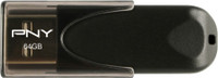PNY PFD64GATT4-BR20 64 GB Pen Drive Compatible with Laptop, Tablet, Television USB 2.0 Plastic Case(Black)