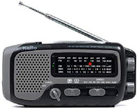 Kaito KA350 Voyager Trek Solar/Crank AM/FM/SW NOAA Weather Radio FM Radio(Black)