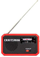 Craft Art India CMXZRAZW822 Rechargeable Weather Radio FM Radio(Red)