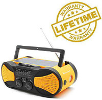 RunningSnail Crank Radio, NOAA Weather Radio, Audio Speaker, AM/FM Emergency FM Radio(Yellow)