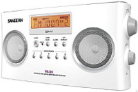 Sangean America PR-D5 Portable Radio with Digital Tuning and RDS FM Radio(White)