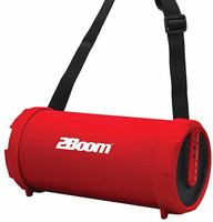 2BOOM BX320 Bass King JR Wireless Bluetooth Portable Outdoor Speaker with FM Radio FM Radio(Red)