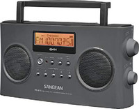 Sangean America Inc. PR-D15 FM-Stereo/AM Rechargeable Portable Radio FM Radio(Grey)