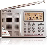 Kaito Tecsun PL-606 Digital PLL Portable AM/FM Shortwave Radio with DSP FM Radio(Silver)