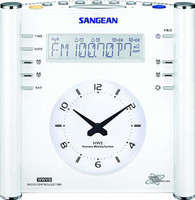 Sangean RCR-3 RCR-3 AM/FM Atomic Digital/Analog Clock Radio FM Radio(White)