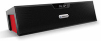 SOUNDANCE Portable Stereo Bluetooth Speakers wih FM Radio FM Radio(Black)