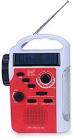 iRonsnow IS-399 Real NOAA Alert Weather Radio Lantern, Solar Crank Emergency FM Radio(Red)