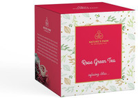 Nature's Park Rose Green Tea Rose, Unflavoured Green Tea Bags Box(20 Bags)