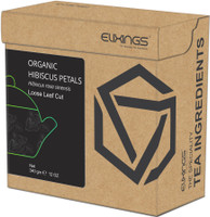 Elixings Organic Hibiscus Petals Loose Leaf Cut 340 gm ( 12 OZ ) Hibiscus rosa sinensis, The Speciality Tea Ingredients Herbs Herbal Tea Box(340 g)