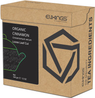 Elixings Organic Cinnamon Loose Leaf Cut 340 gm ( 12 OZ ) Cinnamomum verum, The Speciality Tea Ingredients Herbs Herbal Tea Box(340 g)