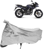 Elegance Two Wheeler Cover for Bajaj(Pulsar 180 DTS-i, Silver)