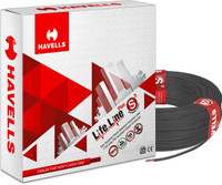HAVELLS HRFR PVC 4 sq/mm Black 90 m Wire(Black)