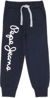 Pepe Jeans Track Pant For Boys(Blue, Pack of 1)