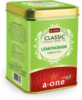 A-One Classic Premium Lemongrass Green Tea 100g Tin Box Lemon Grass Green Tea Tin(100 g)