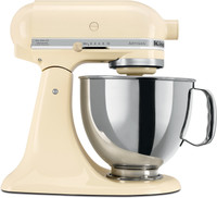 KITCHEN AID 5KSM150PSBAC Artisan Series 5KSM150PSBAC 300 - Watt Tilt Head Stand Mixer 4.8 Litre - Almond Cream 300 Mixer Grinder (1 Jar, Almond Cream)