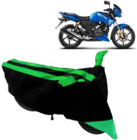 Yuneik Two Wheeler Cover for TVS(Apache, Green)