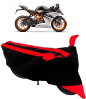 Everland Two Wheeler Cover for KTM(RC 390, Red, Black)