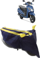 Yuneik Two Wheeler Cover for Honda(Activa, Yellow)