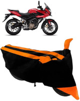 Everland Two Wheeler Cover for Bajaj(Pulsar AS 150, Orange, Black)