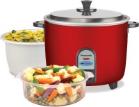 Panasonic SR-WA10 CMB Food Steamer, Rice Cooker Combo Gift Pack, 1 Ltr /0.6 kg Rice Cooker, Food Steamer(1 L, Burgundy)