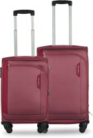 NASHER MILES Check-in Suitcase Combo(Maroon)