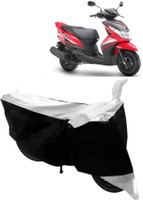 Yuneik Two Wheeler Cover for Yamaha(Ray Z, White)