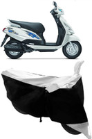 Yuneik Two Wheeler Cover for Suzuki(Swish, White)