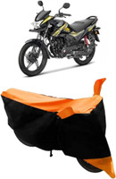 Yuneik Two Wheeler Cover for Honda(CB Shine, Orange)