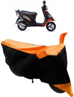 Yuneik Two Wheeler Cover for TVS(Streek, Orange)