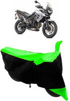 Yuneik Two Wheeler Cover for Triumph(Tiger 800 XR, Green)