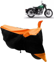 Yuneik Two Wheeler Cover for Royal Enfield(Twin, Orange)