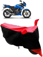 Yuneik Two Wheeler Cover for TVS(Apache, Red)