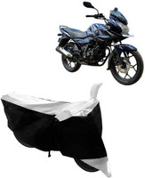 Yuneik Two Wheeler Cover for Bajaj(Discover, White)