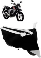 Elegance Two Wheeler Cover for Honda(Unicorn Dazzler, White)