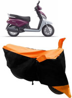 Yuneik Two Wheeler Cover for Mahindra(Gusto, Orange)