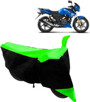 Yuneik Two Wheeler Cover for TVS(Apache, Green)